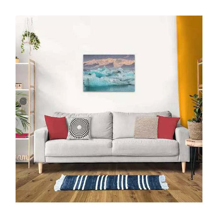 Puzzle Ravensburger Jokulsarlon Islanda - Paesaggio da 1000 pezzi.