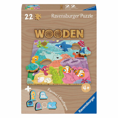Puzzle in legno Ravensburger animali sottomarini - 22 pz.