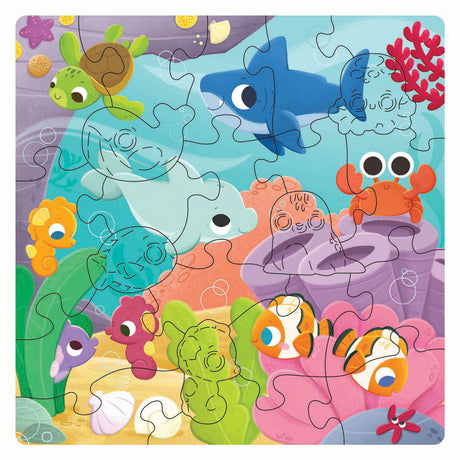 Puzzle in legno Ravensburger animali sottomarini - 22 pz.