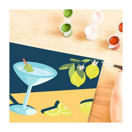 Ravensburger dipinto con i numeri pacchetto creativo tela limone 20x20 cm.