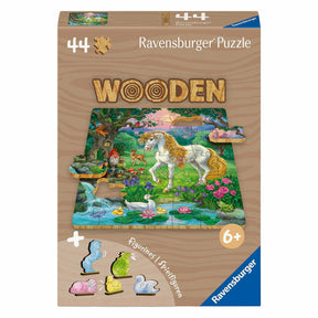 Puzzle in legno Ravensburger Unicorno - 44 pezzi.