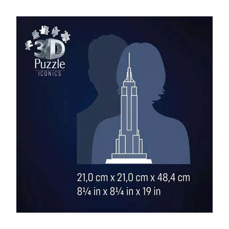Ravensburger Puzzle 3D iconici Empire State Building - con luce - 241st.