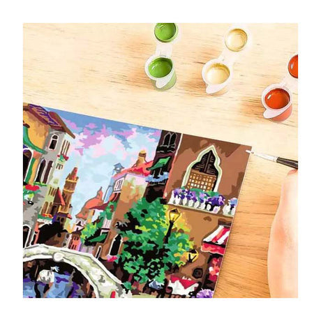Set di colori Ravensburger per numero - tela artistica di Venezia per adulti.