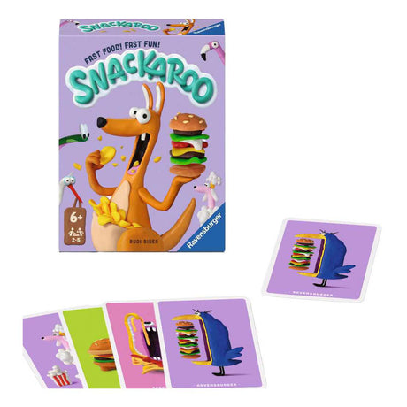Ravensburger – gioco di carte snackaroo – velocità e memoria