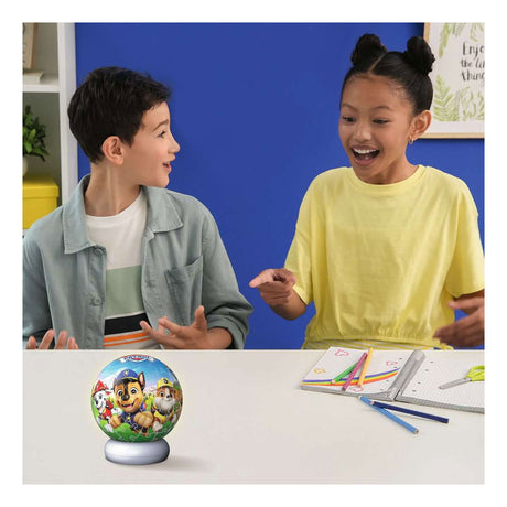 Ravensburger – Paw Patrol – Luce notturna con sfera puzzle 3D – 73 pezzi
