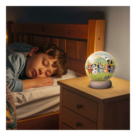 Ravensburger – Blu – Luce notturna con sfera puzzle 3D – 73 pezzi