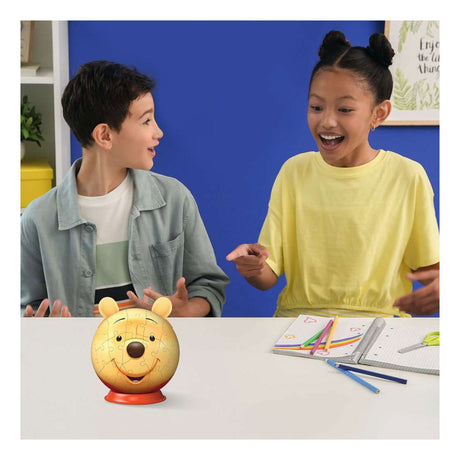Ravensburger – Disney Winnie the Pooh – Palla puzzle 3D con orecchie – 77 pezzi