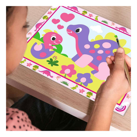 Ravensburger – creart: dinosauri colorati – dipingi con i numeri