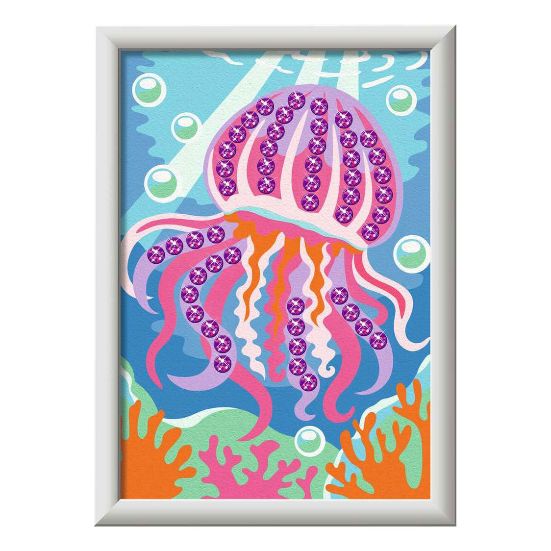Ravensburger – creart: meduse alla moda – dipingi con i numeri