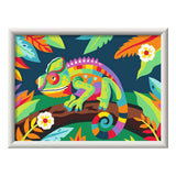 Ravensburger creart dipingi per numero - camaleonte
