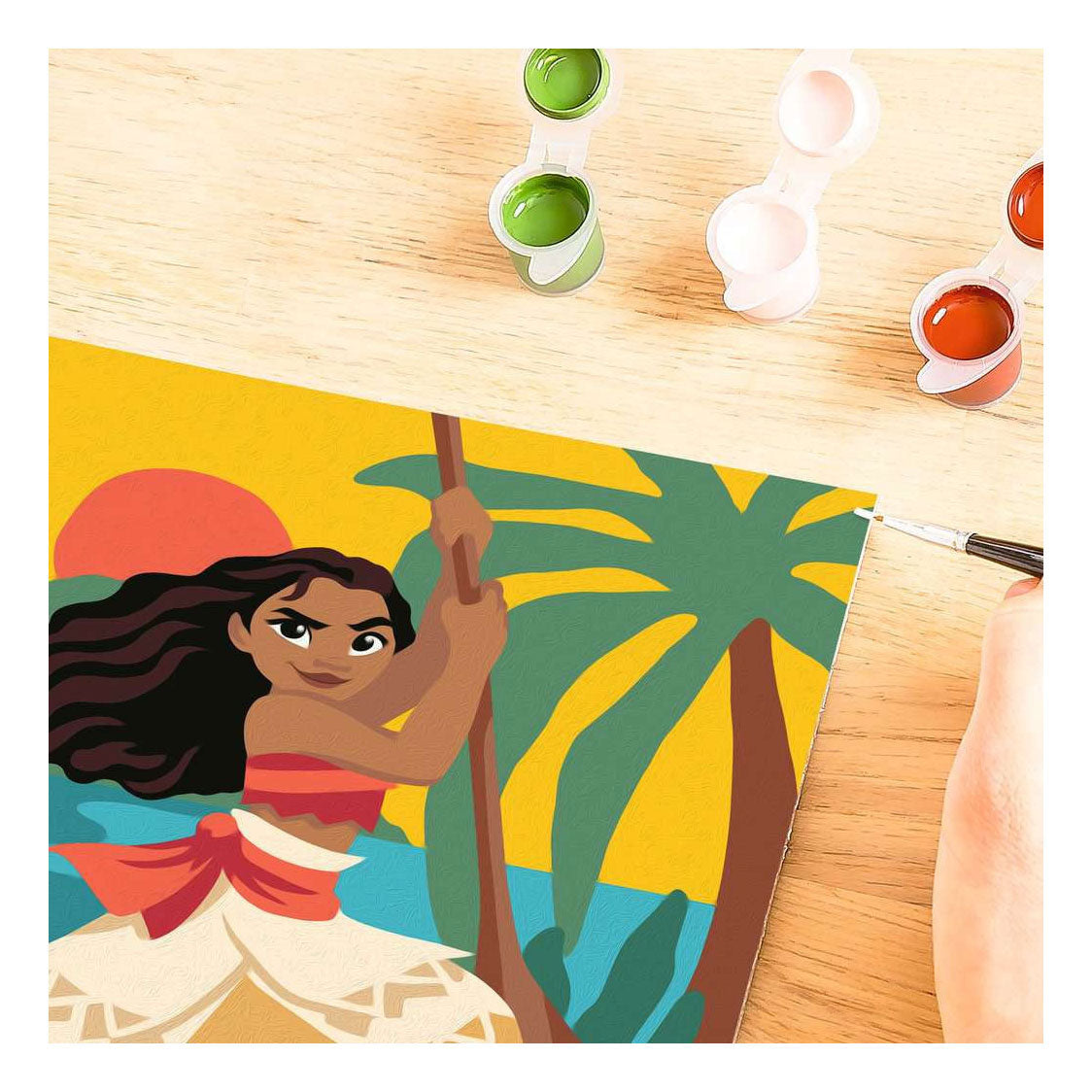 Ravensburger – creart: le avventure di Vaiana – dipingi con i numeri