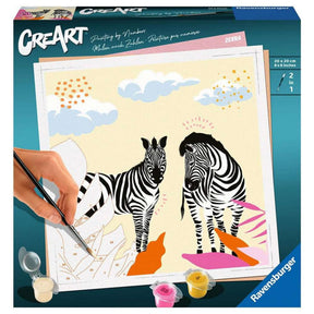 Zebra Ravensburger: dipingi con i numeri per adulti