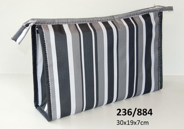 Beauty case a righe 30x19x7 cm