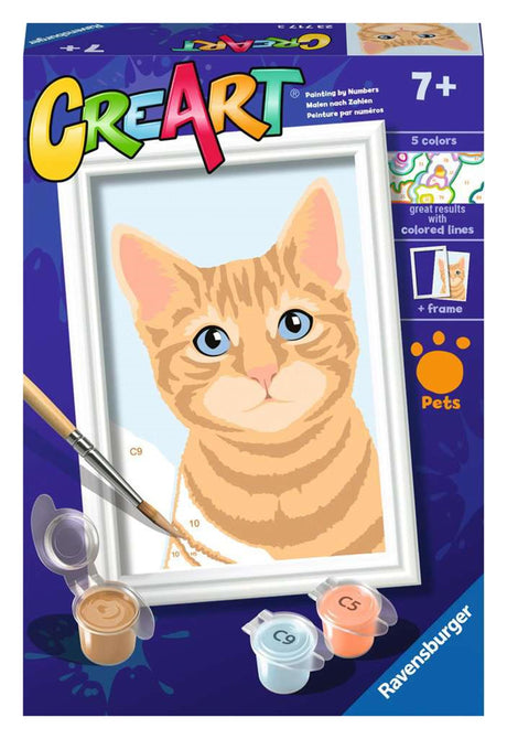 Ravensburger creart dipinge per numero gatto rosso