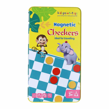 Introduzione al gioco da viaggio magnetico con dama in scatola