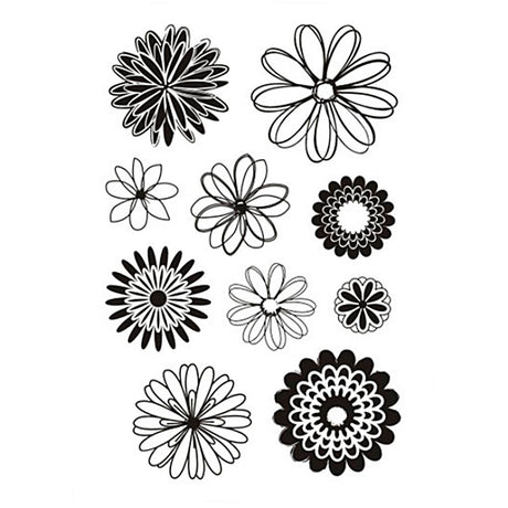 Azienda creativa https: www.cchobby.nl timbri-silicone-fiori-foglio-11x15-5-cm-1-foglio