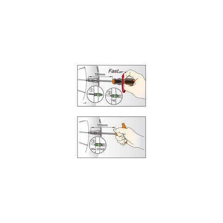 Chiave per capezzolo Spaak IceEtoolz 12d7 per 3,6 mm