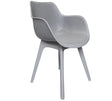 Sedia da giardino Sens Jasper in plastica grigio scuro