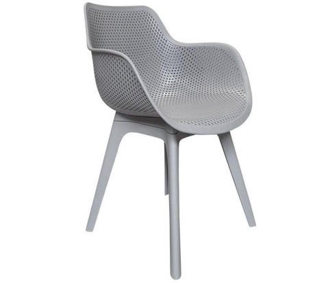 Sedia da giardino Sens Jasper in plastica grigio scuro