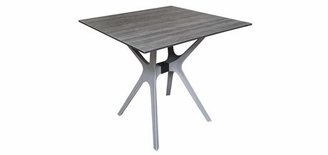 Tavolo da giardino Sens Jasper 80x80cm plastica grigio scuro