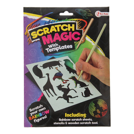 Set da graffio Toi-toys con figure arcobaleno