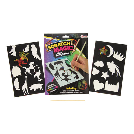 Set da graffio Toi-toys con figure arcobaleno