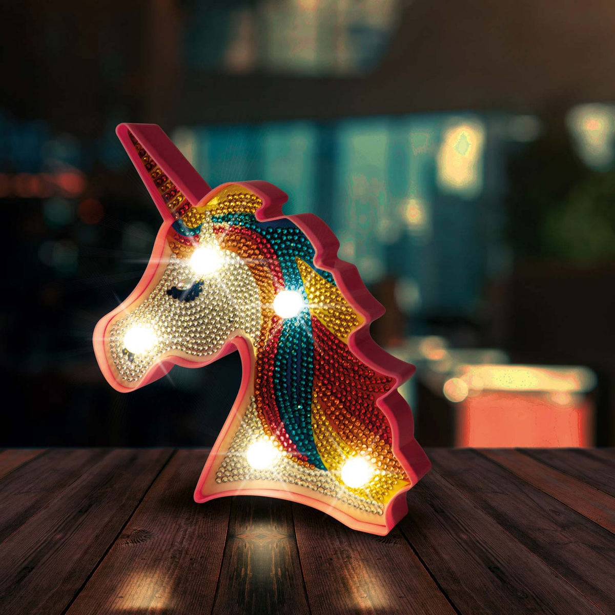 Lampada di pittura di diamanti Unicorno