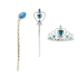Toi-toys toi Toys set principessa del ghiaccio con treccia, tiara e bacchetta magica