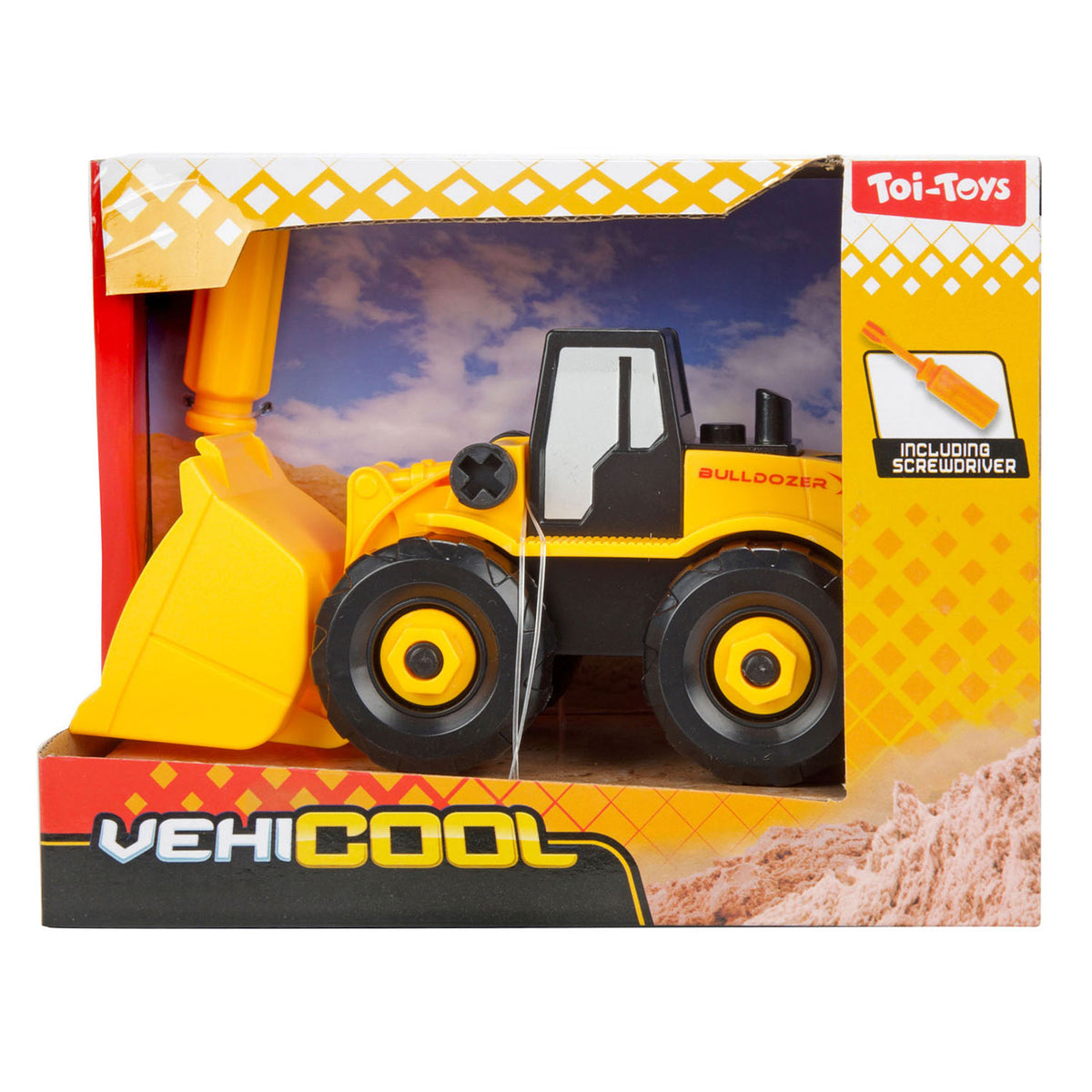 Toi-toys vehicool cars trucchi veicolo per lavori di costruzione