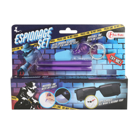 Toi-toys toi giocattoli set spia - occhiali a specchio + penna segreta e lampada