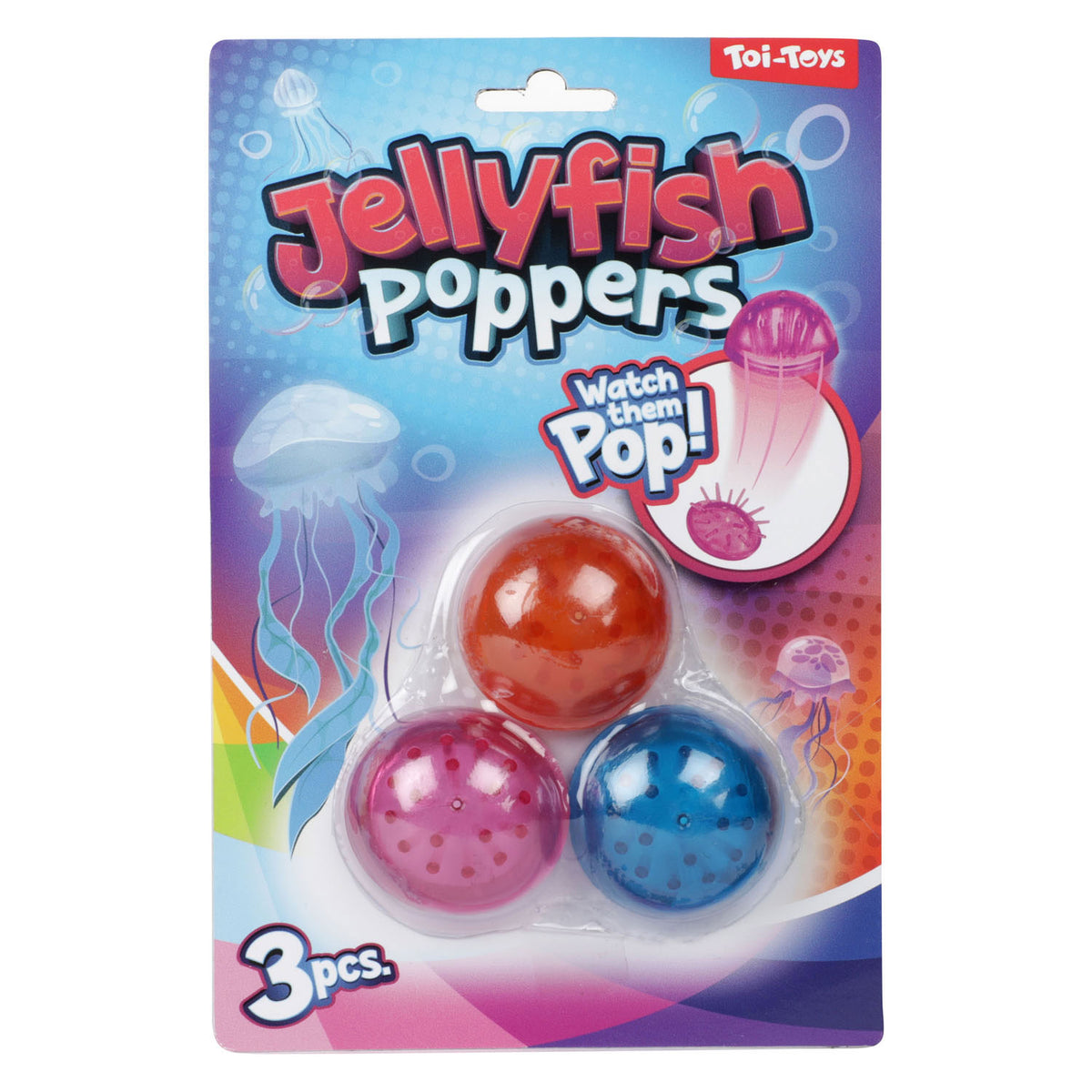 Toi-toys plopper meduse, 3 pz.