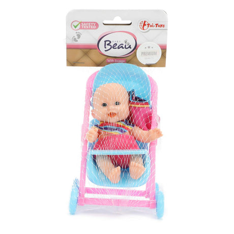 Beau-beau baby beau mini bambola seduta, 12 cm