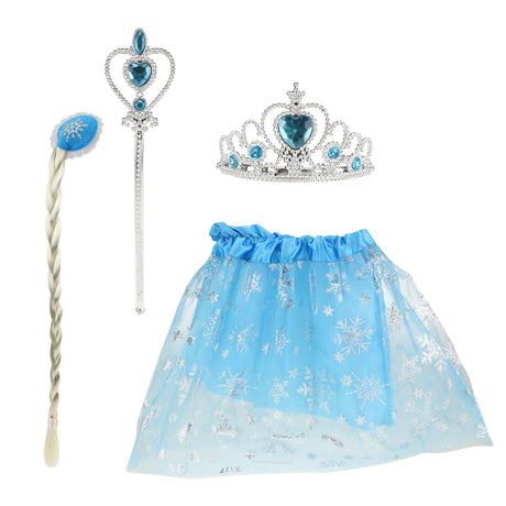 Toi-toys principessa del ghiaccio con tutù, tiara e bastone da principessa