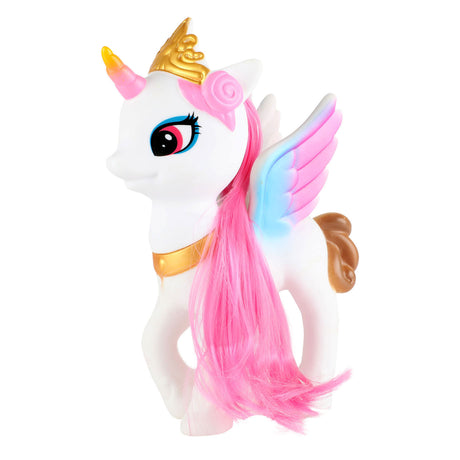 Toi-toys unicorno junior 13 cm bianco