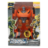 Roboforces trasforma l'auto giocattolo robot - uni