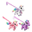 Toi-toys peluche unicorno con bastone da passeggio assortiti