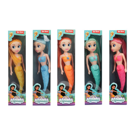 Toi-toys sirene bambola sirena con coda pieghevole, 18 cm