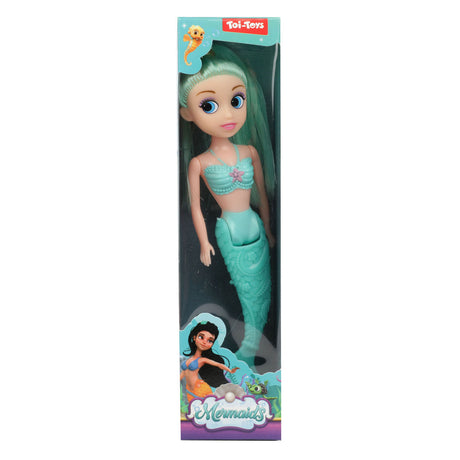 Toi-toys sirene bambola sirena con coda pieghevole, 18 cm