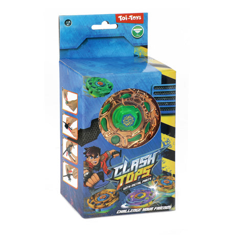 Toi-toys battaglia giroscopica con trottola in metallo con sparatutto