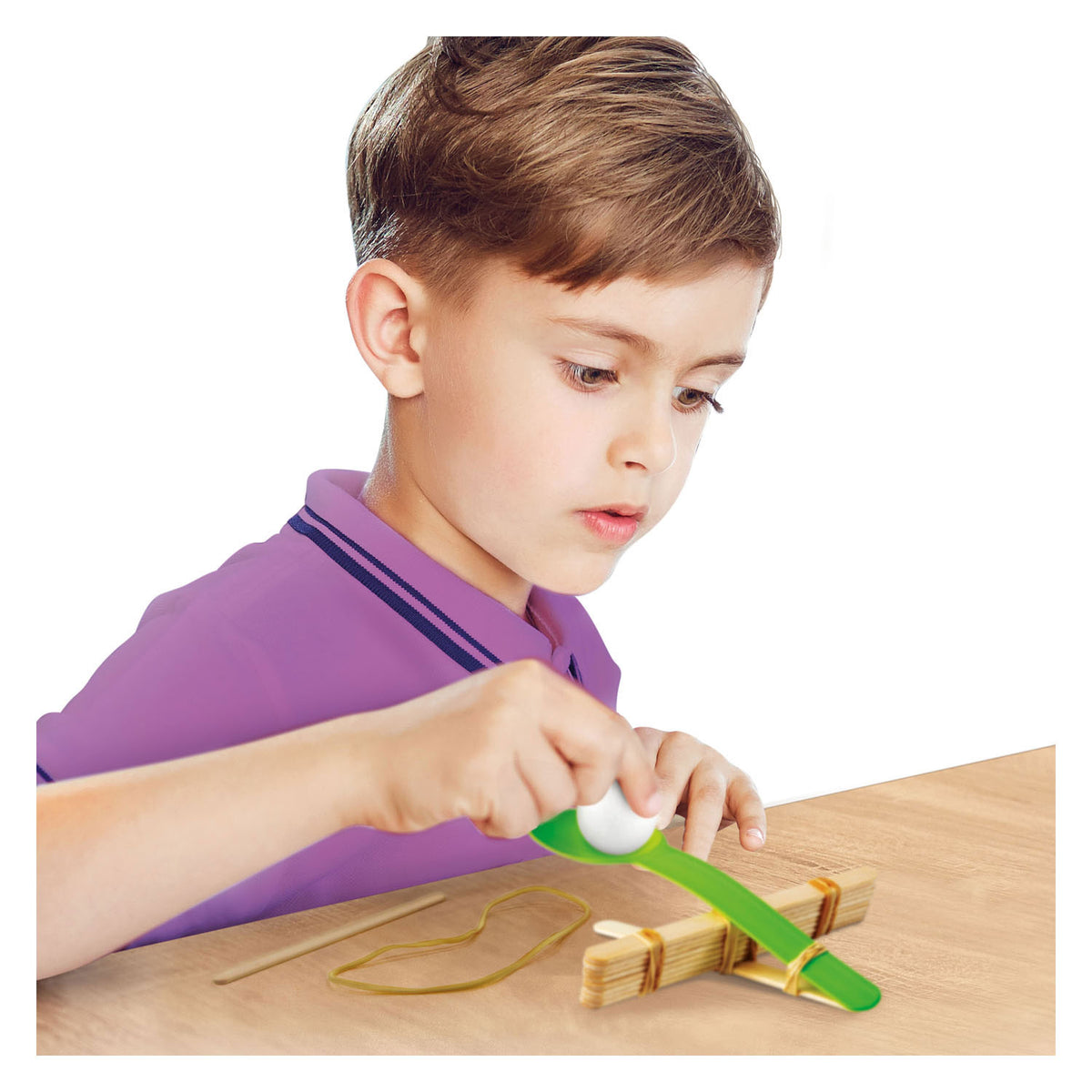 Esperimento per bambini: set catapulta