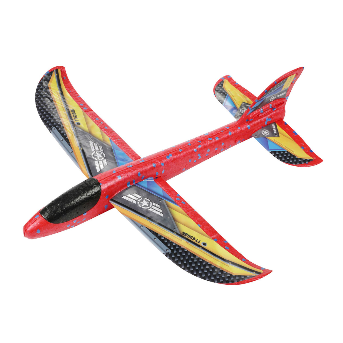 Toi-toys toi giocattoli o gioca aereo in schiuma 36 cm con adesivi