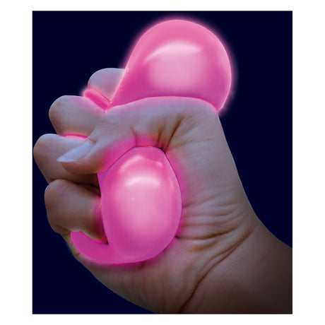 I giocattoli giocattolo si illuminano e si illuminano al buio con una divertente palla antistress
