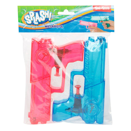 Toi-toys toi giocattoli splash pistola ad acqua trasparente set da 2 pezzi 2 assortiti