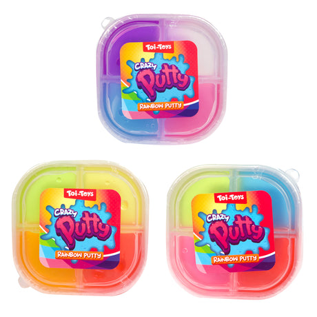 Toi-toys Crazy Putty 4 colori in vaso 3ass