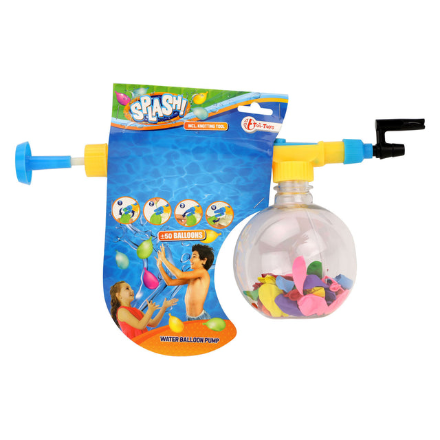 Pompa palloncini a spruzzature con 50 palloncini
