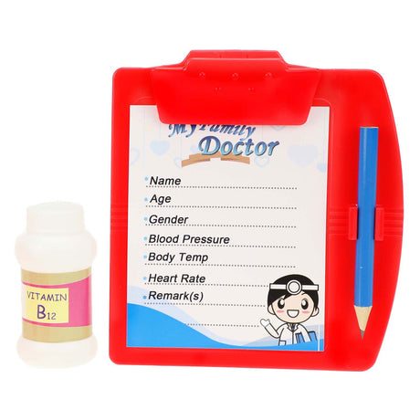 Set da medico Toi-toys con stetoscopio in astuccio, 8 pezzi.