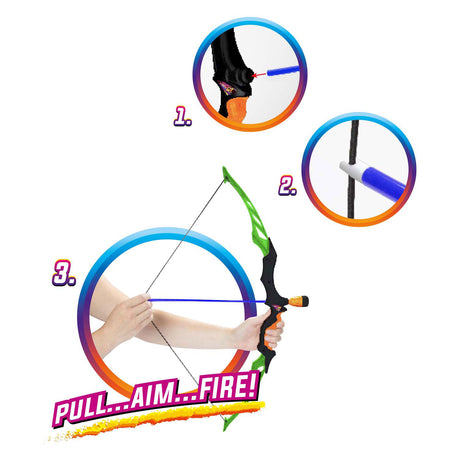 I giocattoli Toi-toys giocano con arco e frecce con 3 frecce