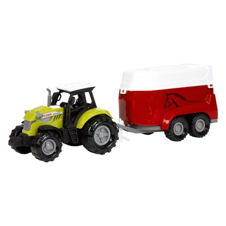 Toi-toys Ackers Ville trattore e rimorchio con luci e suoni, 10 cm