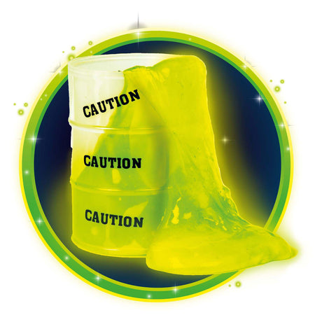 Toi-toys glow n fun glow in the dark slime in barattolo d'olio