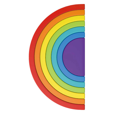 Toi-toys stelline baby torre impilabile arcobaleno, 7 pz.
